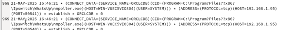 LINUX LISTENER TRACE LOGIN